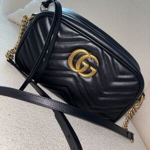 Gucci Marmont Small Black Crossbody Bag
